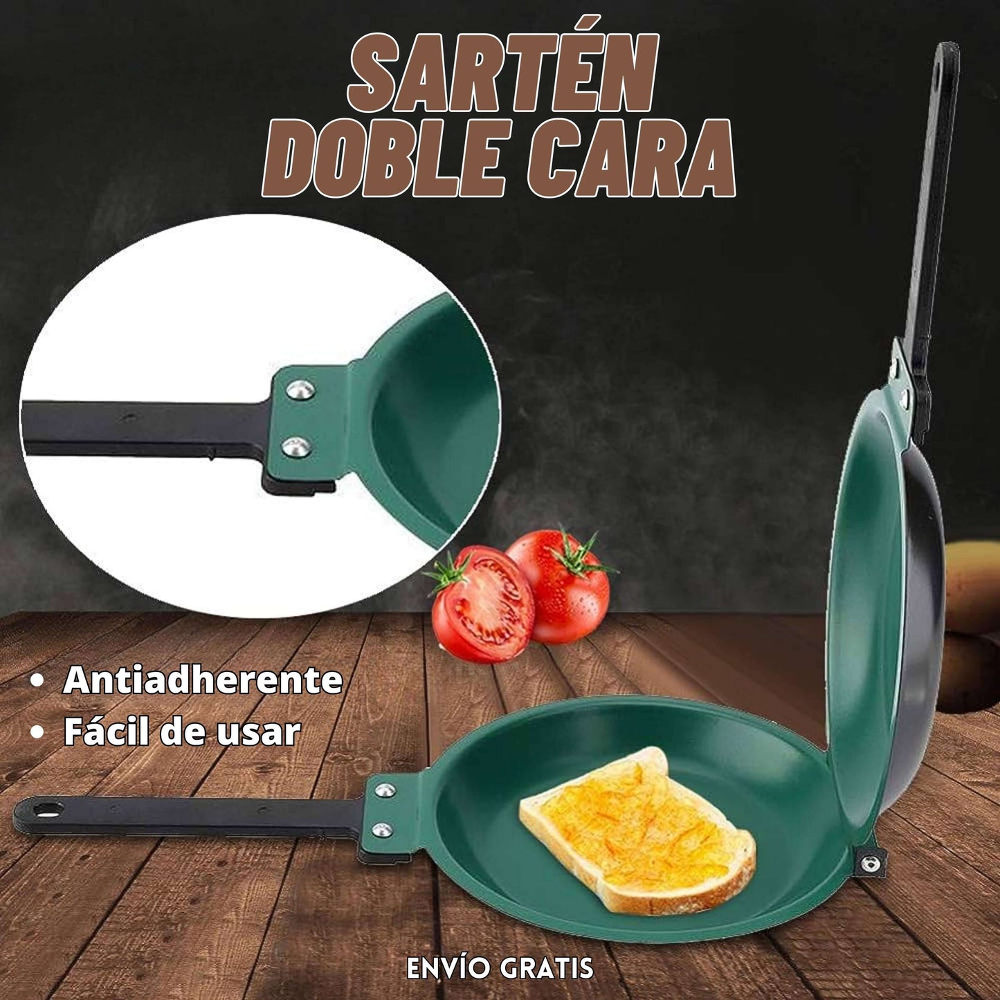 SARTÉN ANTIADHERENTE DOBLE CARA