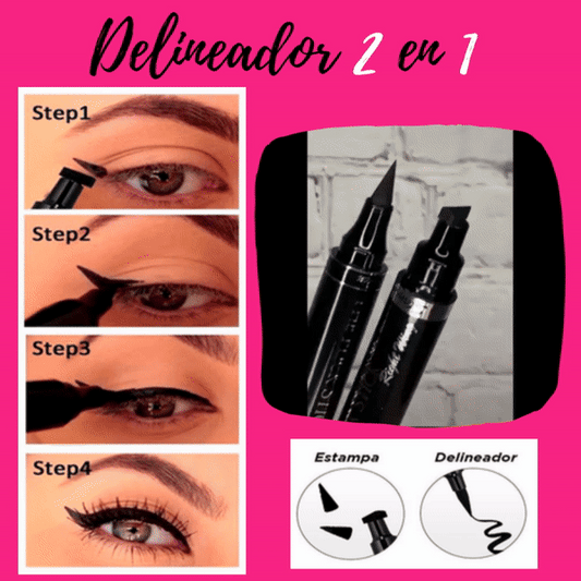 😲DELINEADOR LÍQUIDO 2 EN 1💥